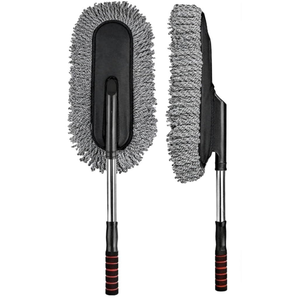 Car Wash Cleaning Brush Duster Dust Wax Mop Microfiber Telescoping Tool For Vehicle Exterior And Interior